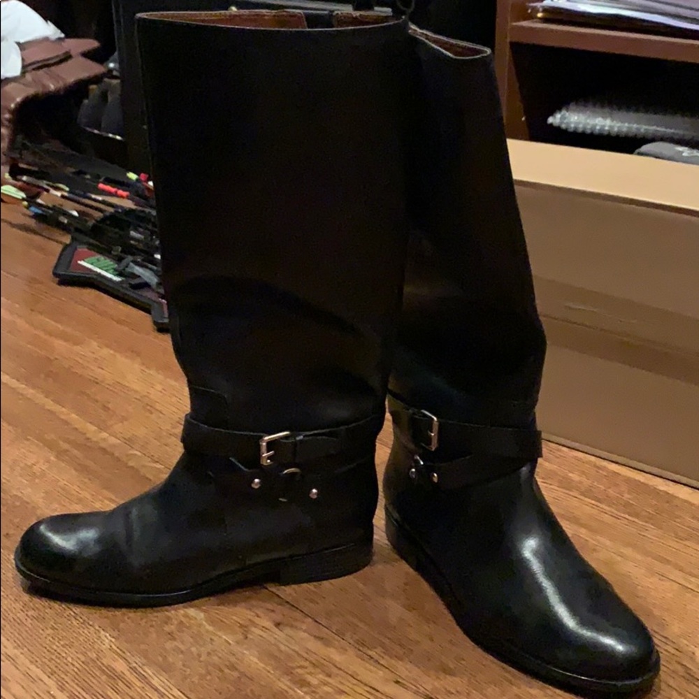 Black tall boots